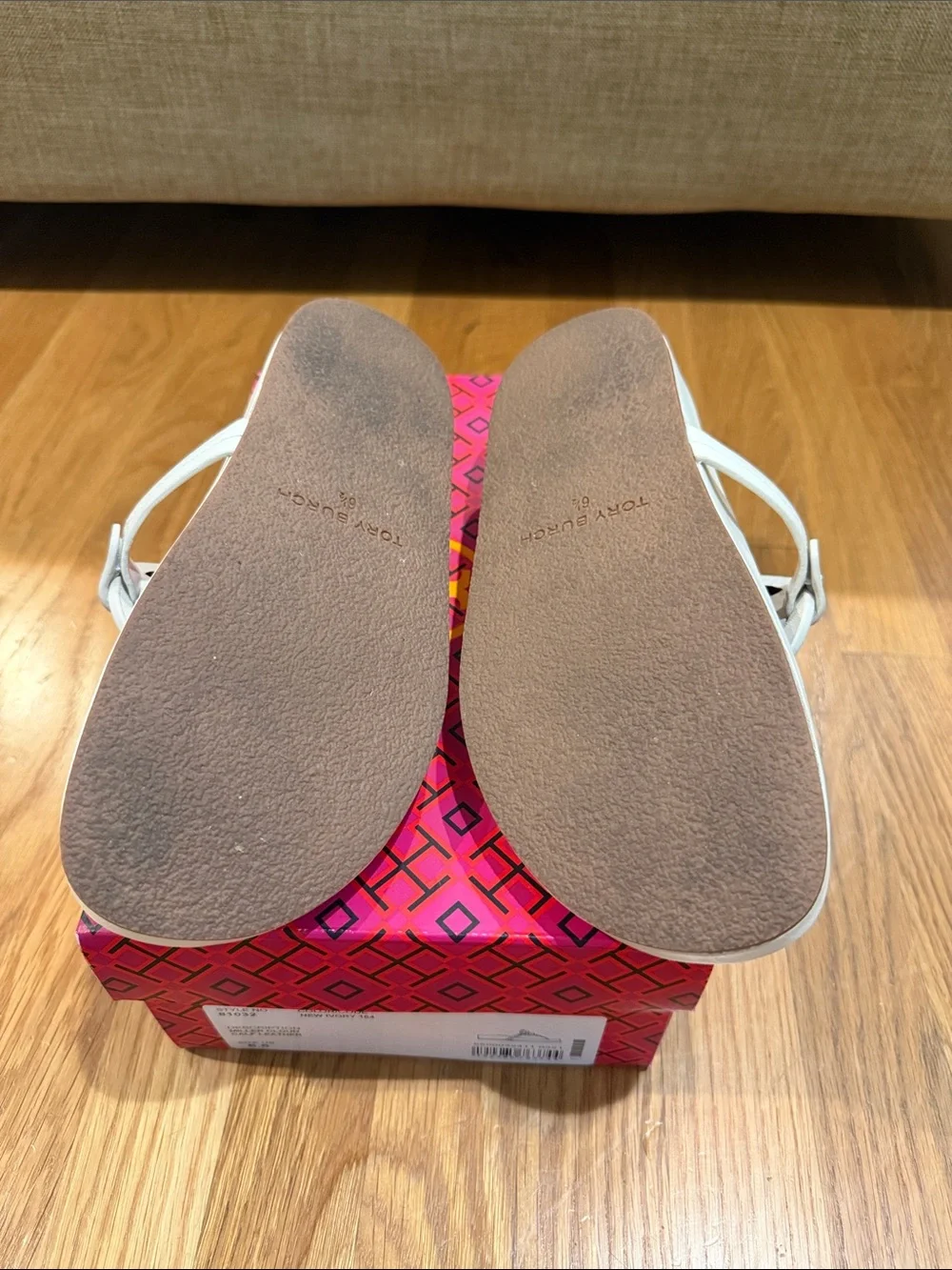 Tory Burch Miller Cloud Sandal in New Ivory size 6.5